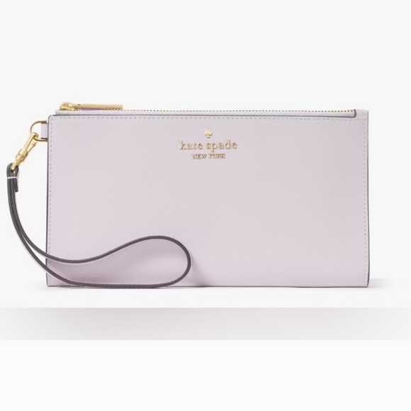 NWT Kate Spade Madison Double Zip Wallet Pastel Lavender - Picture 9 of 11